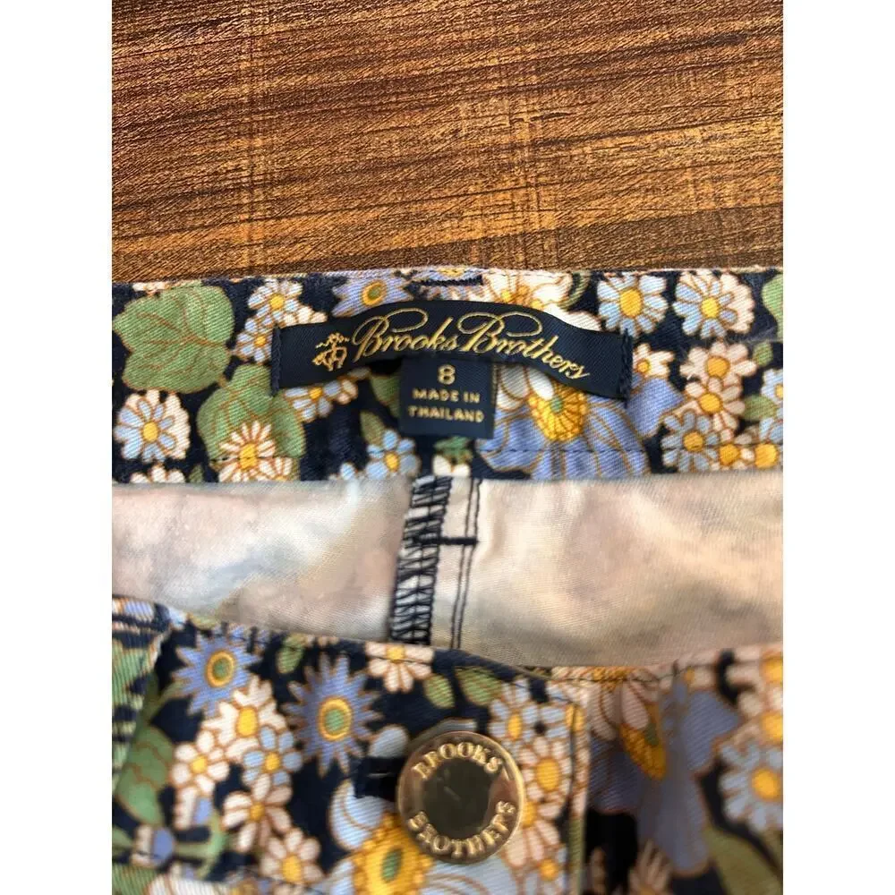 BROOKS BROTHERS Women’s Floral Casual Bermuda Shorts / Size: 8